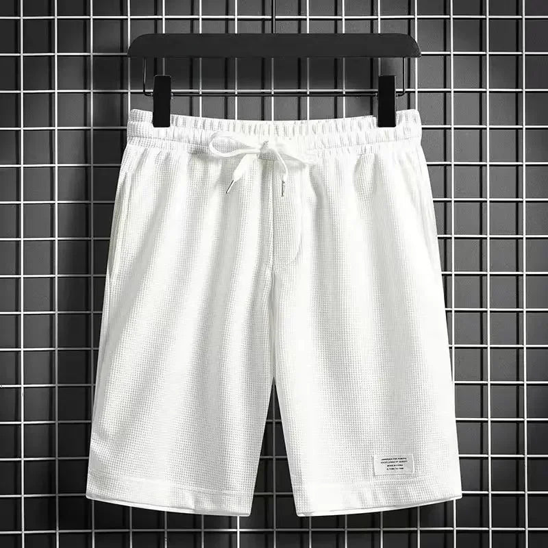 Man Short Pants Elastic Long Drawstring Shorts for Men