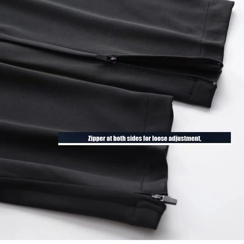Men Sport Pants Running Pants With Zipper Pockets
