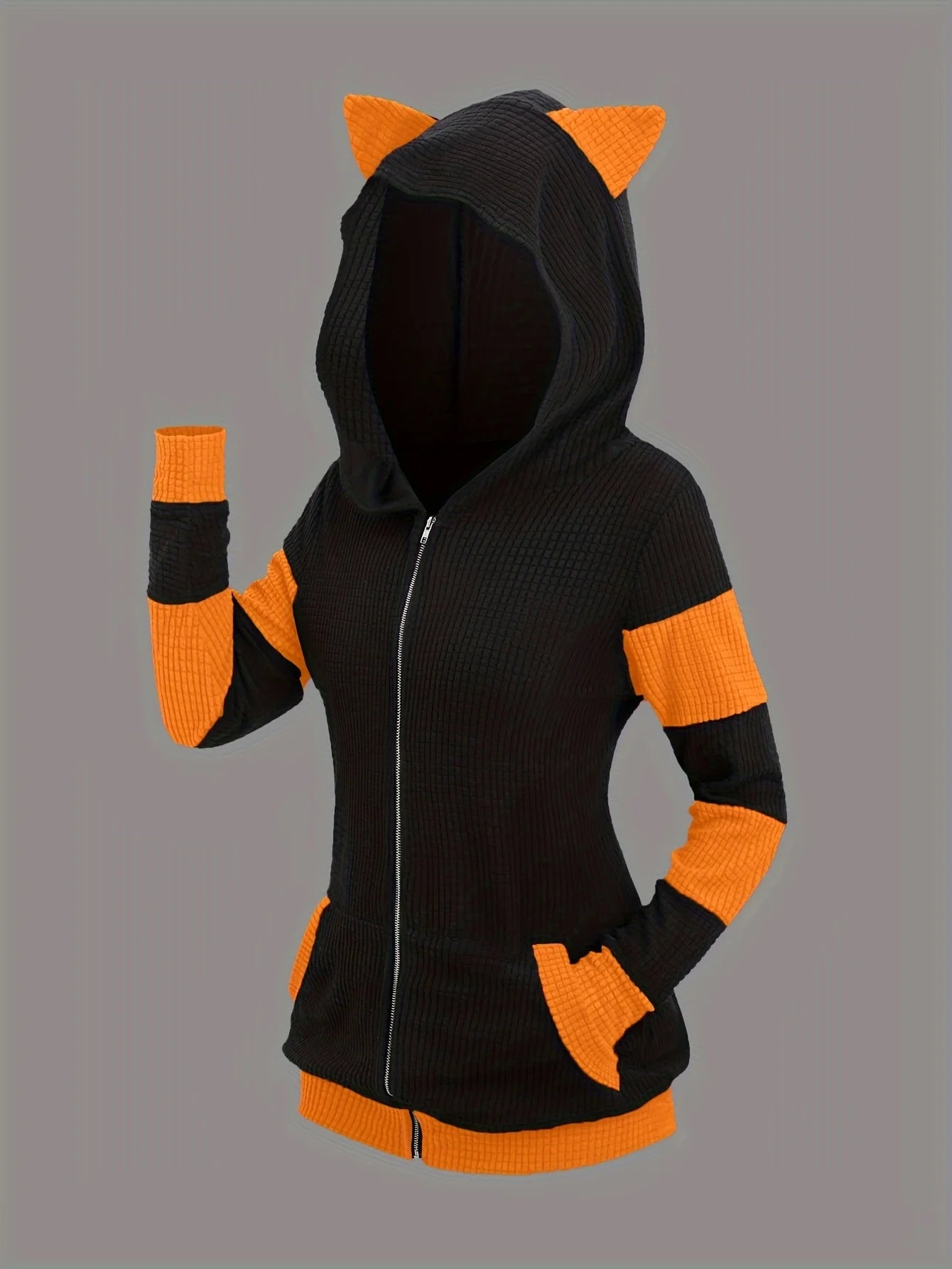 European and American fashion hoodie women's new thick cat ears