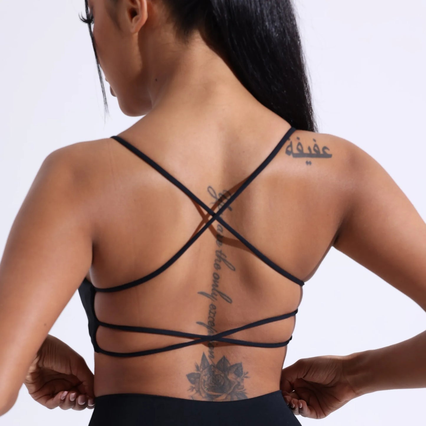 Cross Back Straps Fitness Bra