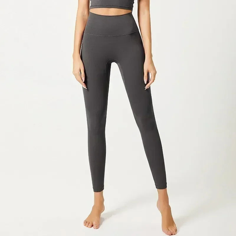 Sports Yoga Bottom Pants Women's High Waisted Hip Lifting Leggings