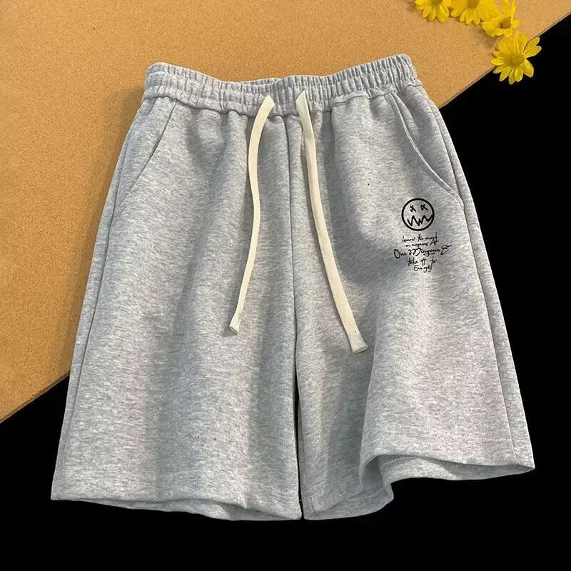 M-8XL Oversized Shorts Men Thin Casual Wide Leg Shorts