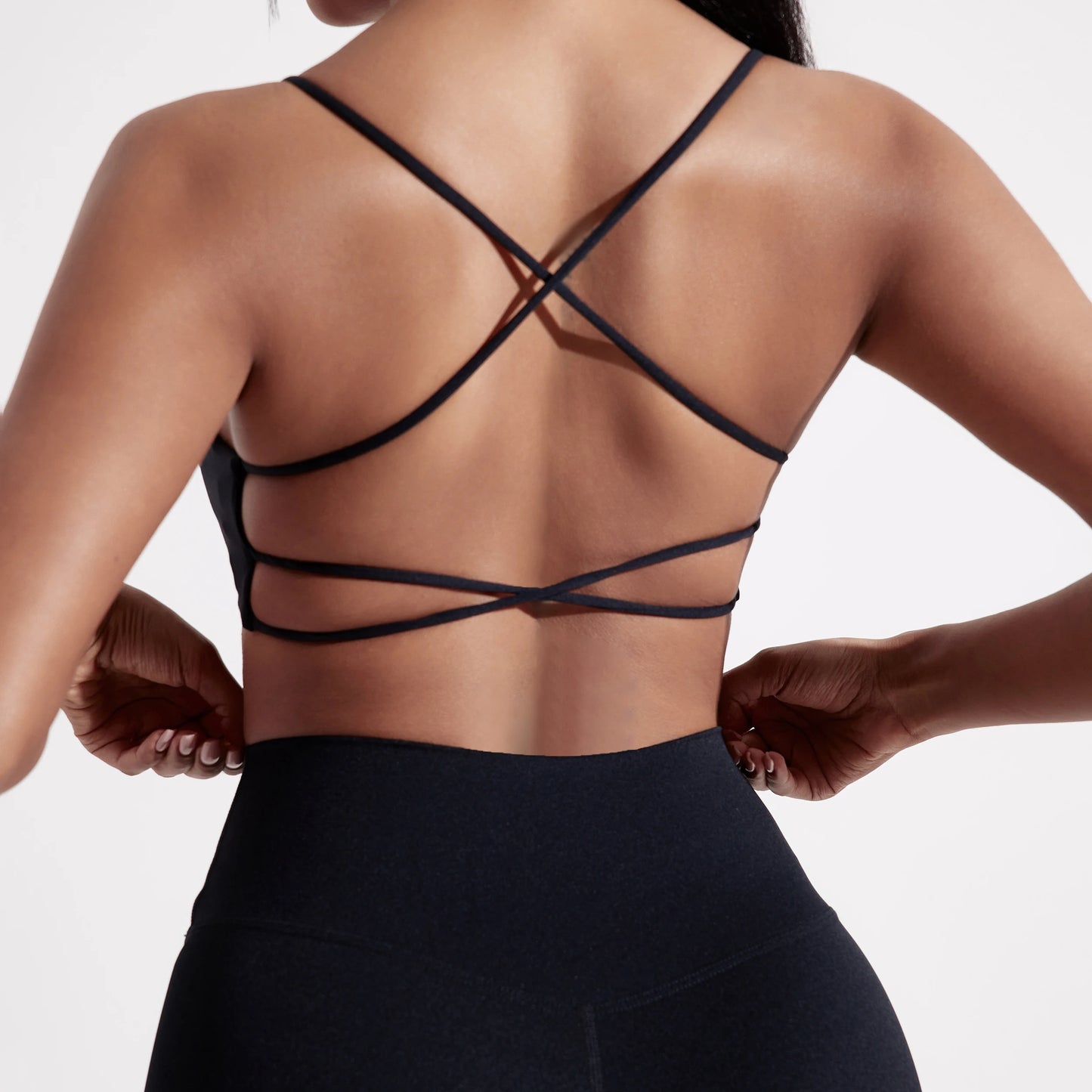 Cross Back Straps Fitness Bra