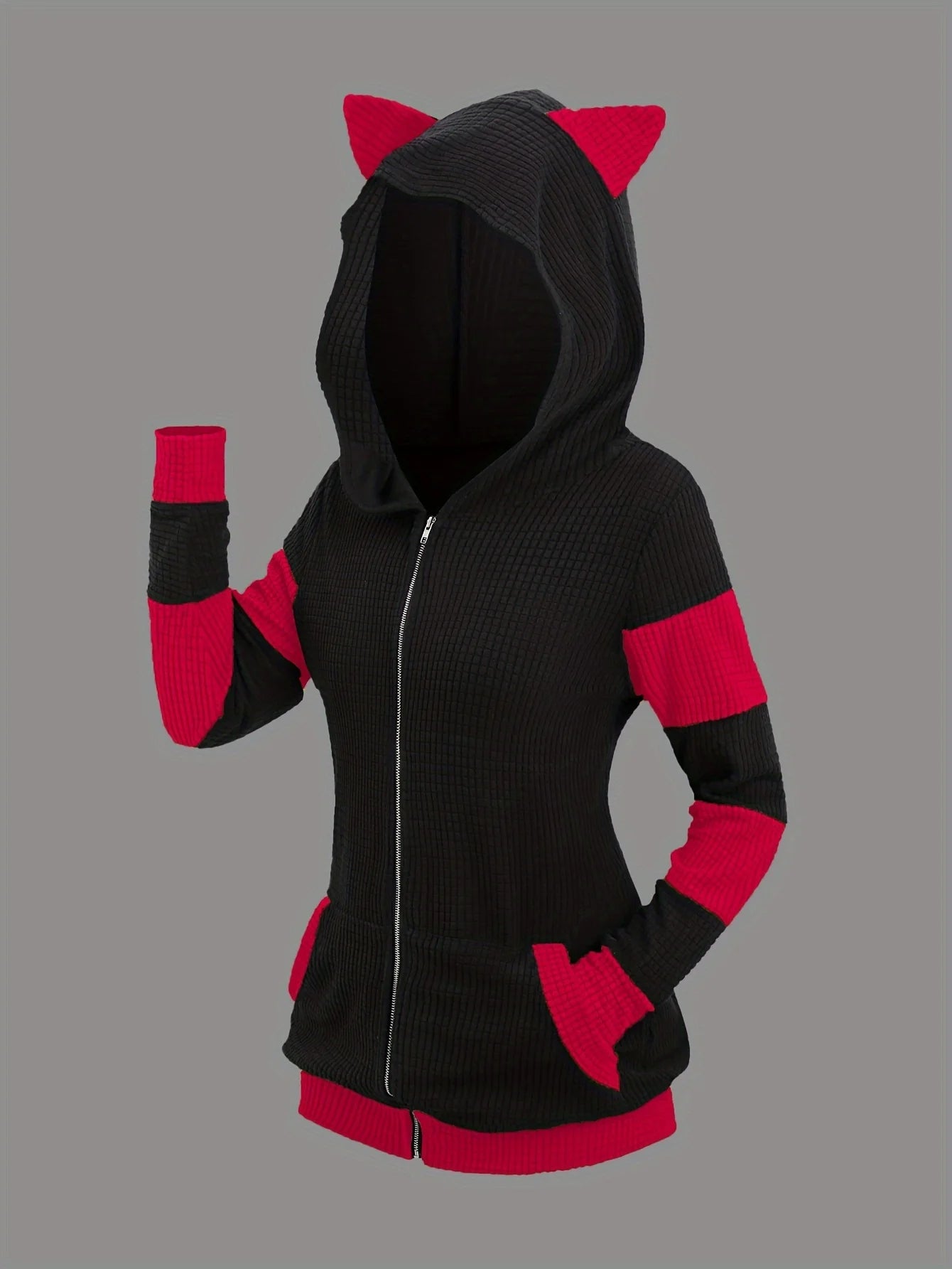 European and American fashion hoodie women's new thick cat ears