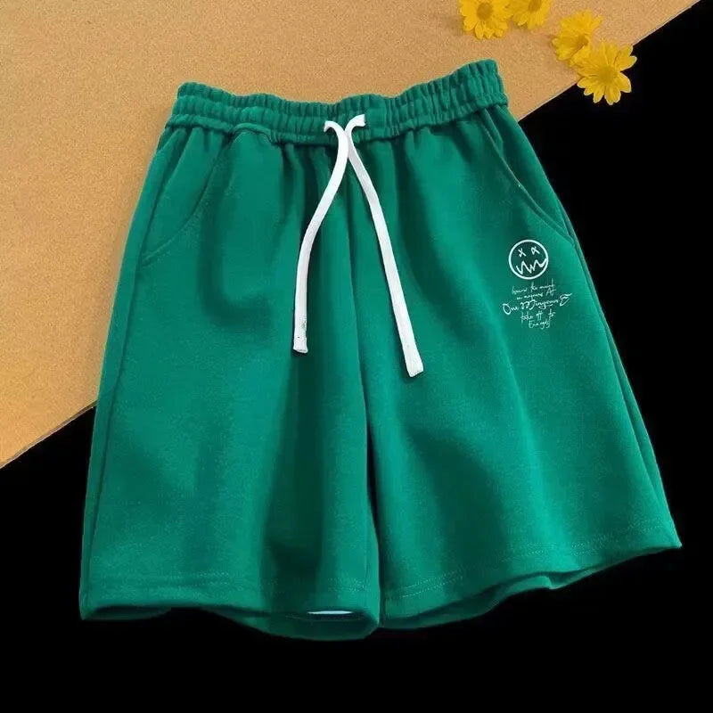 M-8XL Oversized Shorts Men Thin Casual Wide Leg Shorts