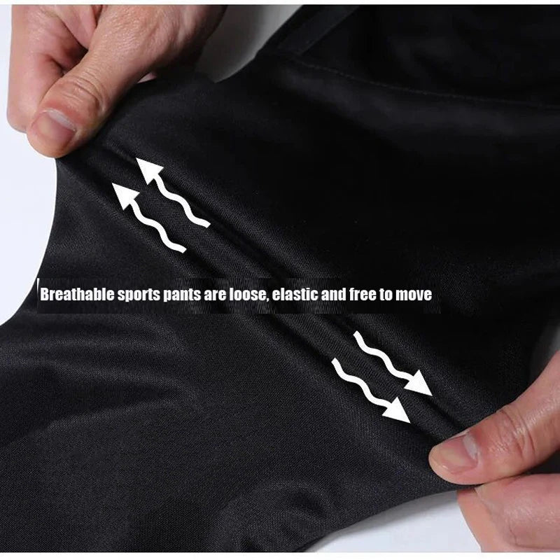 Men Sport Pants Running Pants With Zipper Pockets