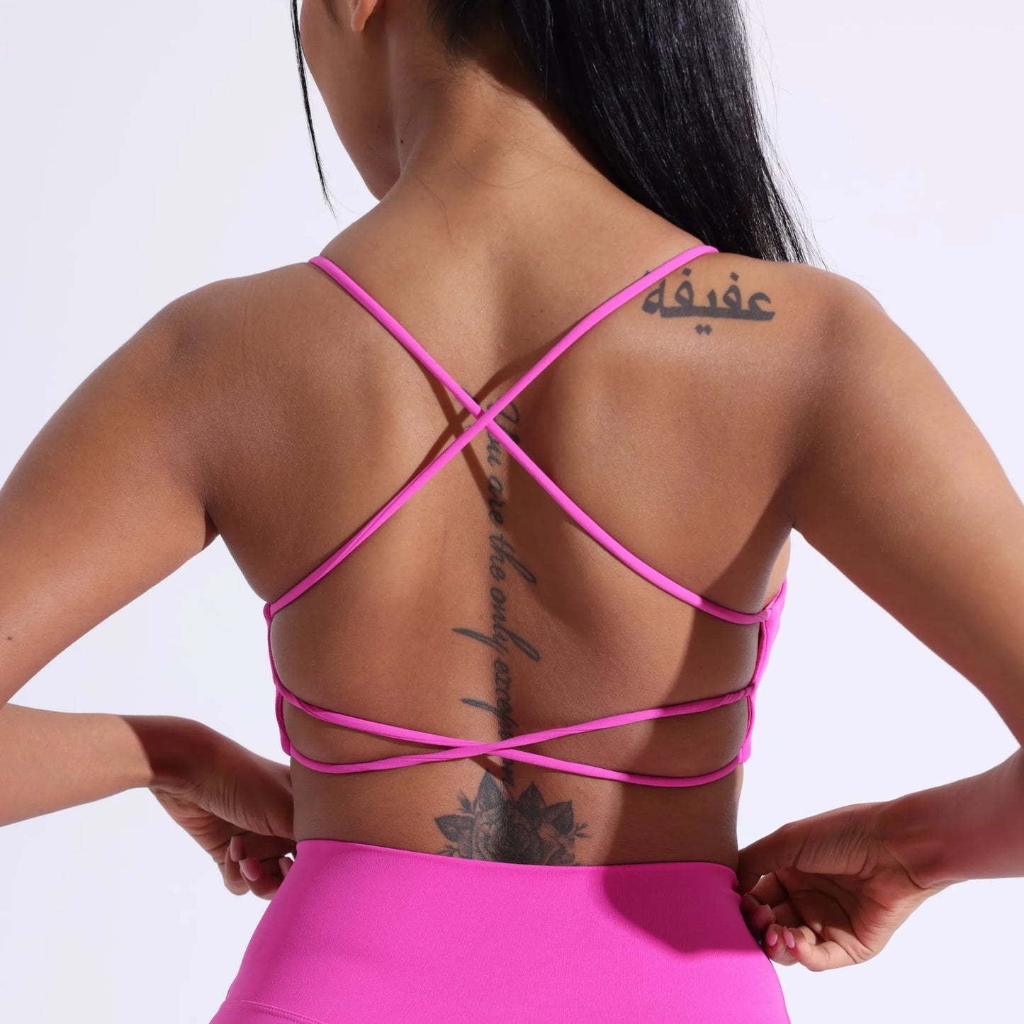 Cross Back Straps Fitness Bra
