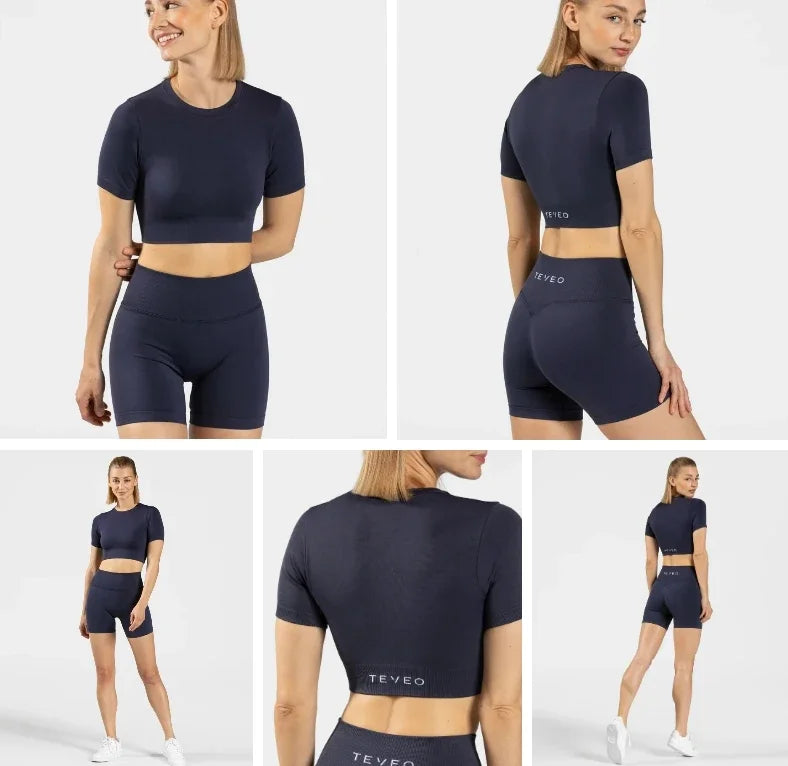 TEVEO Crop Top Women Shorts
