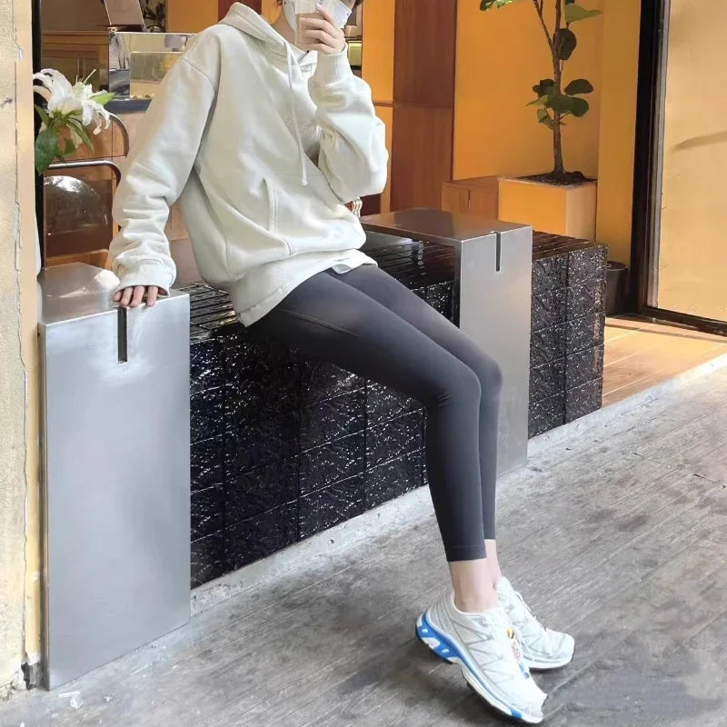 Sports Yoga Bottom Pants Women's High Waisted Hip Lifting Leggings