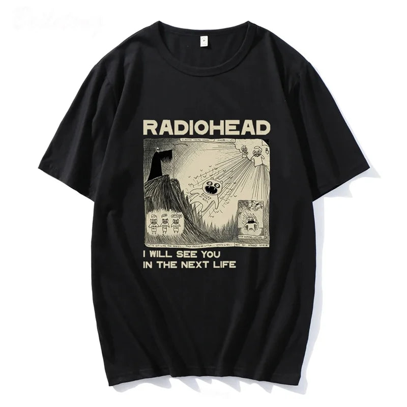 Radiohead T Shirt Men Vintage Classic Tees