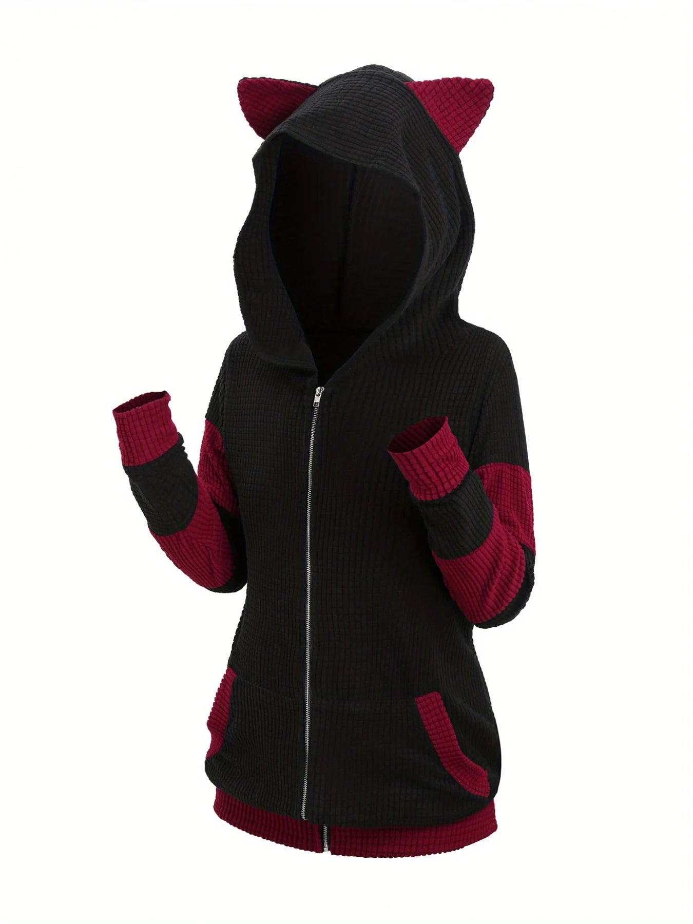 European and American fashion hoodie women's new thick cat ears