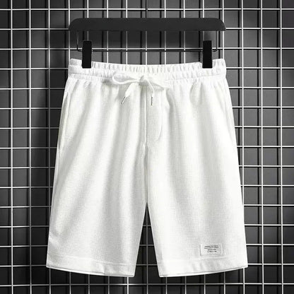 Man Short Pants Elastic Long Drawstring Shorts for Men
