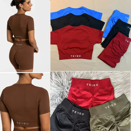 TEVEO  Crop Top Women Shorts