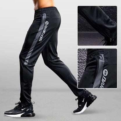 Men Sport Pants Running Pants With Zipper Pockets