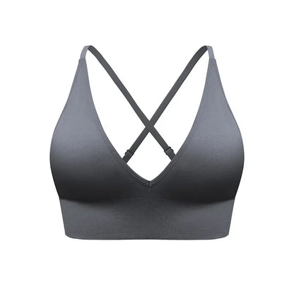 WANAYOU Adjustable Shoulder Straps Sports Bra