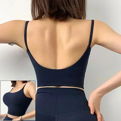 Cloud Hide Front Zipper Sports Bra