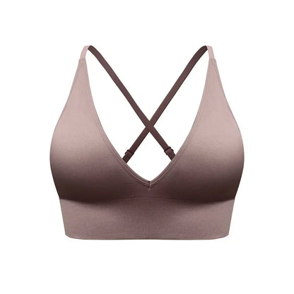 WANAYOU Adjustable Shoulder Straps Sports Bra